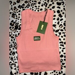 Daily Drills Dusty Rose Logo Tank XS/S